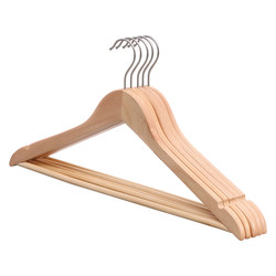 Solid wood clothes hanger, household clothes hanging, non-slip, traceless clothes hanging wardrobe, wooden wooden clothes hanging rack, clothing store clothes support