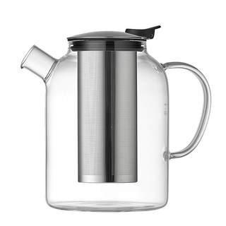 Glass teapot 1.4l teapot stainless steel filter