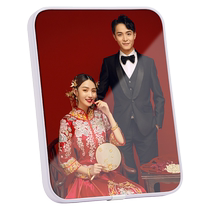 Make a wedding photo frame enlarge the wall wash the photo and add a family photo to print the main bedside wedding photo customization