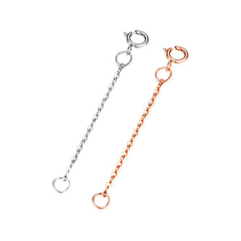 Lingxu sterling silver necklace extension chain bracelet tail accessories