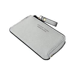 New card holder, men's ultra-thin zipper coin purse, one-piece Korean style simple bank credit card holder, mini small card holder