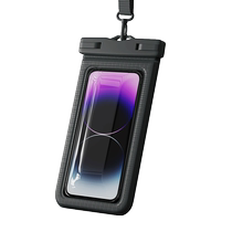 Waterproof mobile phone bag with touch screen must-have artifact for swimming at the beach mobile phone case transparent hanging neck rope rafting equipment 1658