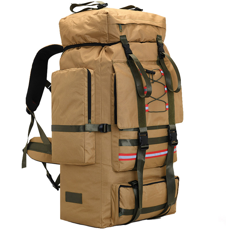 Outdoor camping and mountaineering 130L large capacity backpack