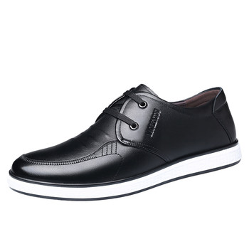 Old man's business casual leather shoes for men with genuine leather soft soles
