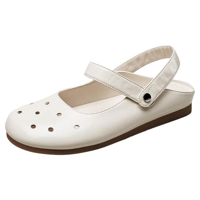 Yierkang women's shoes hollow leather sandals