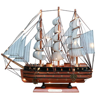 Birthday gift wooden ornaments crafts sailing ship model