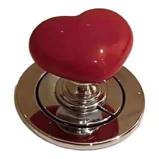 Colorful love toilet press flushing artifact