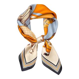 Silk Scarf 2025 New High-End Style Square Scarf for Girlfriend, Versatile, High-End, Fashionable, Matchinging Jacket Gift Box for Women
