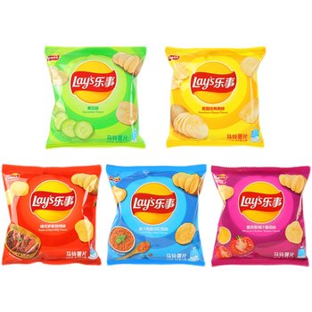 A box of lay's potato chips, a popular item for office foodies and internet celebrities