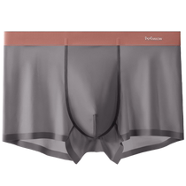 Catman mens underwear boys ice silk boxer shorts 2024 new summer sports antibacterial boxer briefs for men