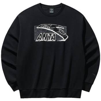 Anta men's trendy printed sweatshirt long-sleeved sweater