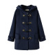 Mo Qiu Bearzai thickened horn button woolen coat for women