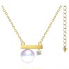 Balance beam necklace balance beam pearl ring tasaki balance beam earrings akoya seawater pearl 18K gold
