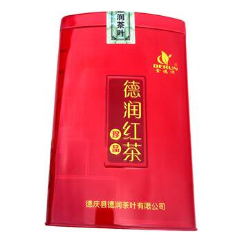 Deqing Jinde Run Premium Black Tea Canned Deqing Jinshan Tea 150g Mellow and Stomach-Nourishing Kung Fu Black Tea Gift Box Canned