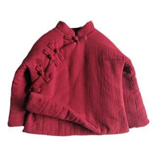 女童加厚汉服棉袄过年喜庆新年衣服唐装冬棉衣中国风拜年服原创