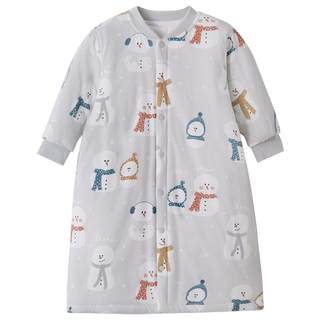 Baby nightgown, winter baby nightgown, quilted and thickened