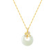 Four-leaf clover safety buckle necklace