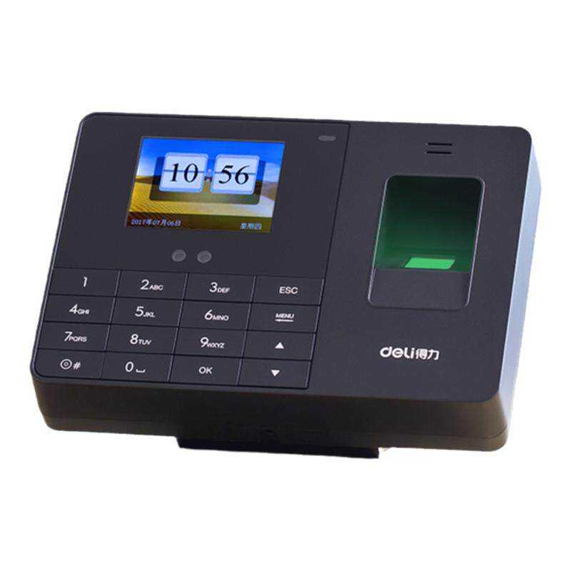 Deli Face Brush Chinese and English Version Fingerprint Attendance Machine