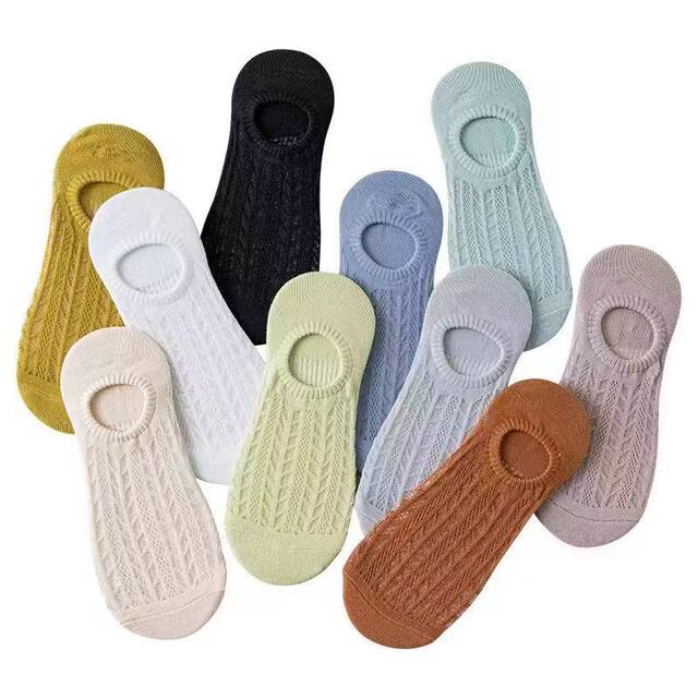 Hollow invisible shallow mouth short socks