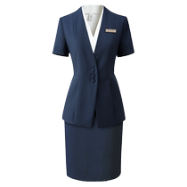 Front desk receptionist business suit womens summer commuting capable temperament jewelry store sales department work clothes womens high-end
