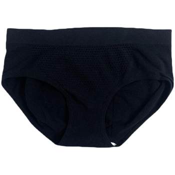 FUPO 4-pack 3D Honeycomb palace pants control tummy, body shapes, butt lifts, simple ສີແຂງກາງແອວອ່ອນ underwear ສໍາລັບແມ່ຍິງ