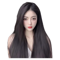 Wig Femme à cheveux en trois pièces Invisible Hair Loss with long hair patches Short hair Straight hair Hair Patches Fluffy