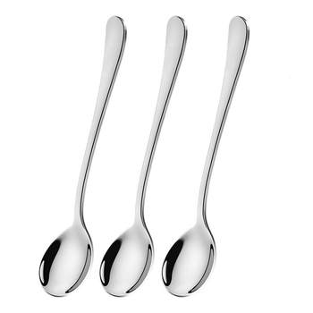 Household stainless steel spoon for eating tablespoon food grade high-end exquisite small spoon personal long handle spoon children's meal spoon
