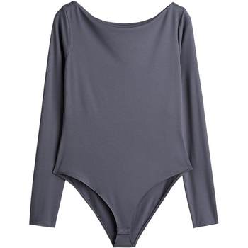 Hm women's underwear autumn stretch-elegant mid-waist one-length one-piece tights 1216651