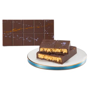 Dubai-Style Chocolate Pistachio Spread with Crispy Bread Strips Snack (Cocoa Butter Substitute)