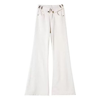 Women's beige flip letters