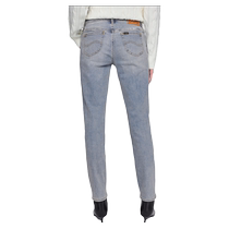 Lee mall same style 24 early autumn new product 433 high waist narrow feet medium light blue womens jeans LWB246433100