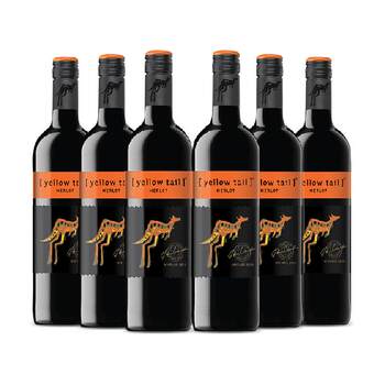 Yellow tail kangaroo imported red wine 750ml 6 bottles of merlot