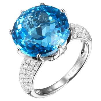Millais natural colored topaz ring 18k gold