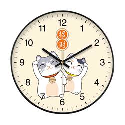 Creative Clock Bear Wall Clock Cute Simple Living Room Decoration Wall Clock Children's Room Ultra-Quiet School Kindergarten Clock