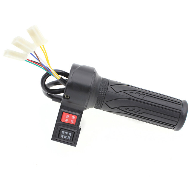 High, medium and low acceleration electric vehicle handlebars