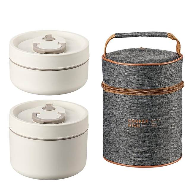 Cooking Dahuang Insulated Lunch Box Stainless Steel Bento Box Office Student Portable Meals Can Heat Meals in a Microwave