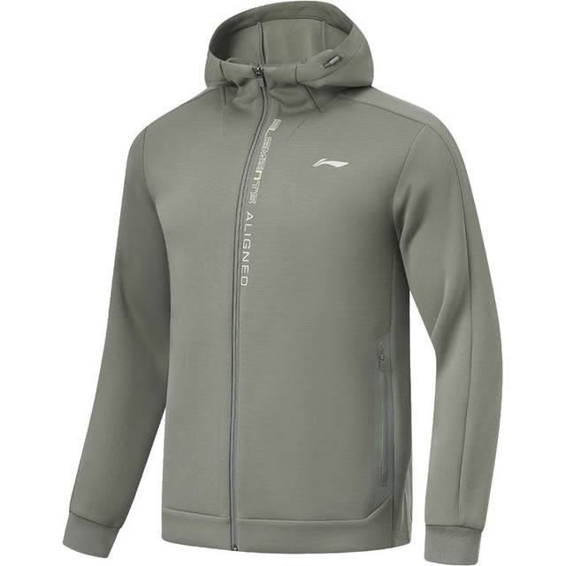 Li Ning hooded cardigan sweatshirt men's sports style