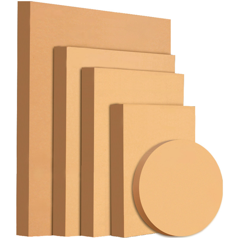 A4 kraft hard cardboard 8k handmade a3 kraft paper kindergarten Huanchuang large sheet 4k round hard cardboard thick cover