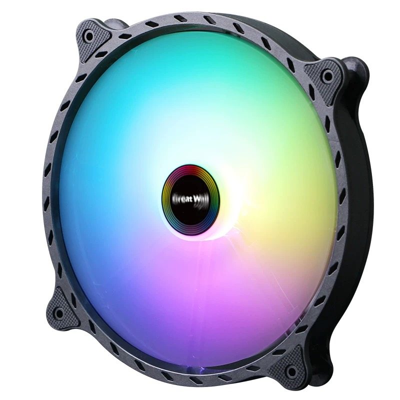 Great Wall machine silent box fan automatic colorful heat dissipation