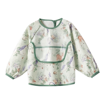 Kidman Xi Baby Eating Bib Hood Baby Coveting Hood Clothing Anti-Dress Waterproof Anti-Dirt Anti-Fouling Child Apron