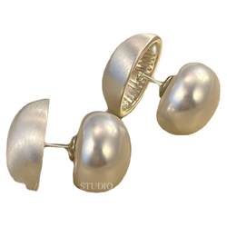 ຕຸ້ມຫູສອງດ້ານລະເບີດສູງ Niche ສໍາລັບແມ່ຍິງພາກຮຽນ spring ແລະດູໃບໄມ້ລົ່ນແສງສະຫວ່າງ temperament ຟຸ່ມເຟືອຍ 2024 ໃຫມ່ pearl earrings ຄົນອັບເດດ: earrings