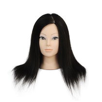 CHUANSHANG hairdressing head model real hair practice head model hair cutting hair dyeing and perming full real hair teaching head dummy head
