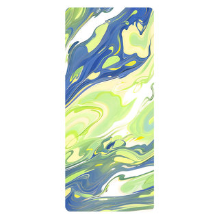 Professional non-slip yoga mat covered with natural rubber