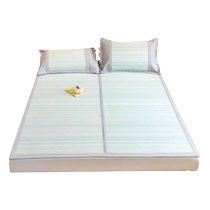 Natural rush mat household mat summer mat 2024 new summer soft mat foldable summer cool pure rattan mat