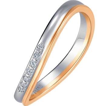 Chow sang sang small crown diamond ring set
