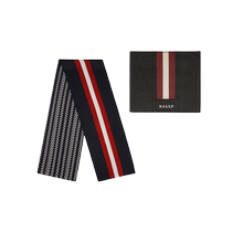 (Self-operated) Bally Ballys Valentines Day Essential New Years Scarf Wallet Set Gift Box Gift Bag Gift Giving