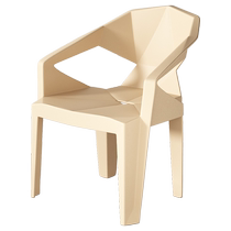 Dining chairs household plastic chairs thickened outdoor armrests dining tables and chairs stackable backrest stools commercial food stall chairs