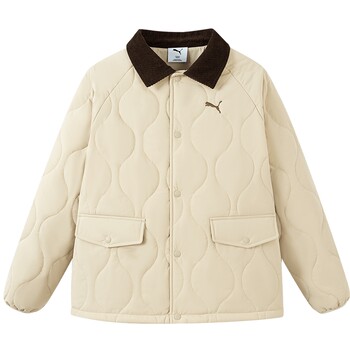 Puma children's cotton lapel retro windproof, waterproof, breathable and warm jacket