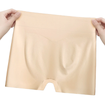 Ice silk safety pants anti-exposure womens summer underwear two-in-one thin large size seamless boxer safety bottoming shorts