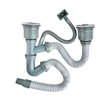 Kitchen sink sewer pipe thickened single anti-odor drain pipe